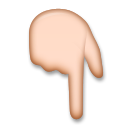 Backhand Index Pointing Down, the previous design