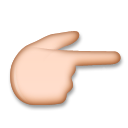 Backhand Index Pointing Right, the previous design