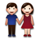 Woman and Man Holding Hands, the previous design