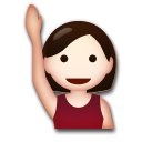 Person Raising Hand, the previous design