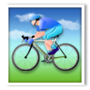 Person Biking, the previous design