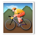 Person Mountain Biking, the previous design