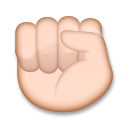 Raised Fist, the previous design