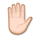 Raised Hand, the previous design