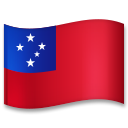 Flag: Samoa as drawn by LG in G5