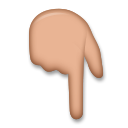 Backhand Index Pointing Down: Medium Skin Tone, the design in this release