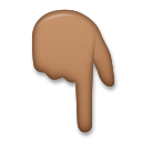 Backhand Index Pointing Down: Medium-Dark Skin Tone, the design in this release