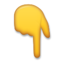 Backhand Index Pointing Down, the design in this release