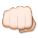 Oncoming Fist: Light Skin Tone, the design in this release
