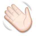 Waving Hand: Light Skin Tone, the design in this release