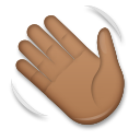 Waving Hand: Medium-Dark Skin Tone, the design in this release