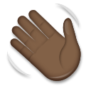 Waving Hand: Dark Skin Tone, the design in this release