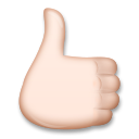 Thumbs up: Light Skin Tone, the design in this release
