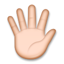 Hand with Fingers Splayed: Medium-Light Skin Tone, the design in this release