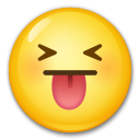 Faccina Che Strizza Gli Occhi E Mostra La Lingua as drawn by LG in G5