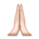 Folded Hands: Light Skin Tone, the design in this release