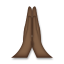Folded Hands: Dark Skin Tone, the design in this release