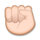 Raised Fist: Light Skin Tone, the design in this release