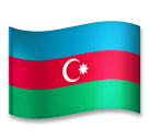 flag: Azerbaijan as rendered by LG
