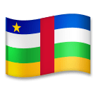 flag: Central African Republic as rendered by LG