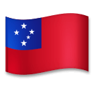 Flag: Samoa as drawn by LG in Velvet