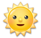 sun with face as rendered by LG