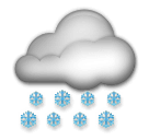 cloud with snow as rendered by LG