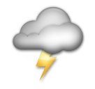 nuage avec éclair as rendered by LG