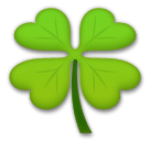 four leaf clover as rendered by LG