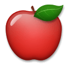 red apple as rendered by LG