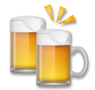 clinking beer mugs as rendered by LG