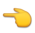 nach links weisender Zeigefinger as rendered by LG