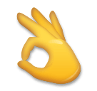 OK Hand as drawn by LG in Velvet