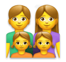 family: man, woman, girl, girl as rendered by LG