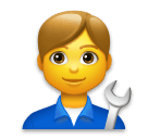man mechanic as rendered by LG