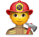 man firefighter as rendered by LG