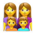 family: woman, woman, girl, boy as rendered by LG