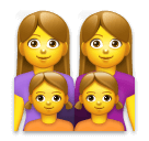 family: woman, woman, girl, girl as rendered by LG