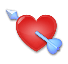 heart with arrow as rendered by LG
