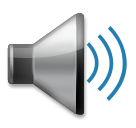 speaker high volume as rendered by LG