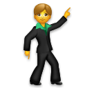 man dancing as rendered by LG