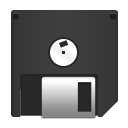 Black Hard Shell Floppy Disk as rendered by LG
