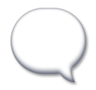 فقاعة كلام يسرى as rendered by LG