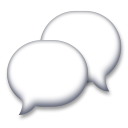 Two Speech Bubbles as rendered by LG
