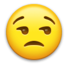 faccina contrariata as rendered by LG