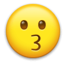 faccina che bacia as rendered by LG