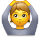 person gesturing OK as rendered by LG