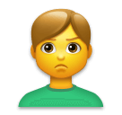 man pouting as rendered by LG