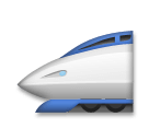 high-speed train as rendered by LG