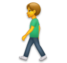 man walking as rendered by LG